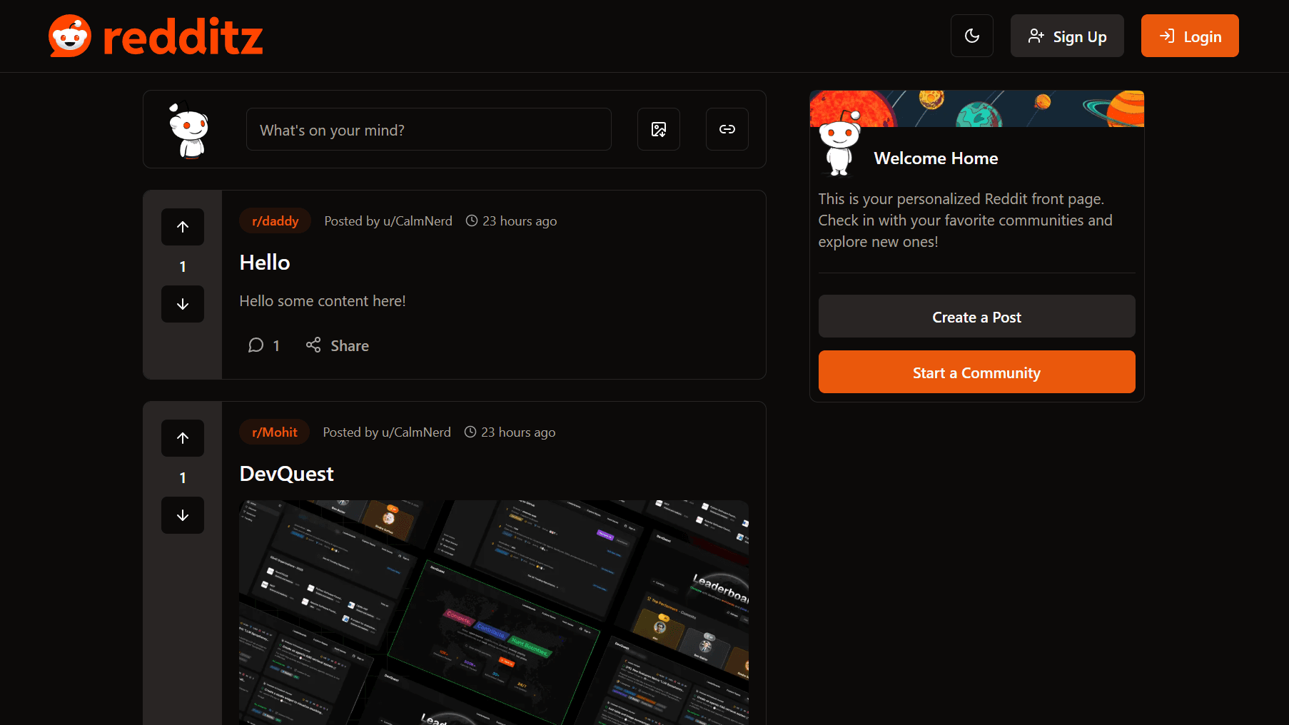 Redditzz (Clone) preview